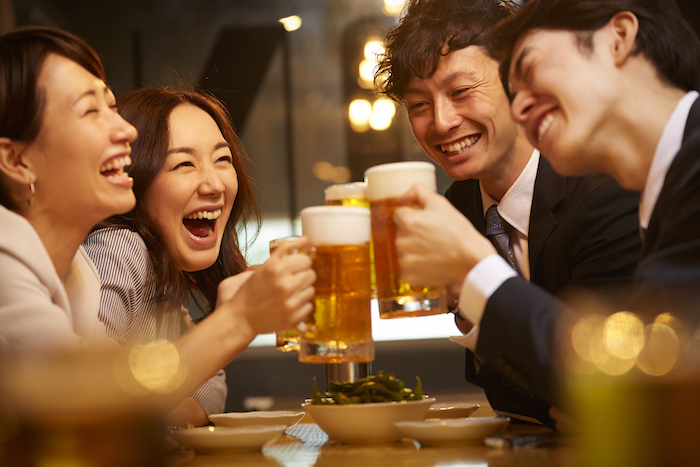 カップリング後に飲み会へ