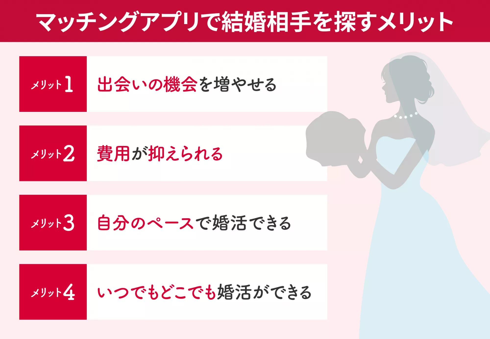 マッチングアプリで結婚相手を探すメリット